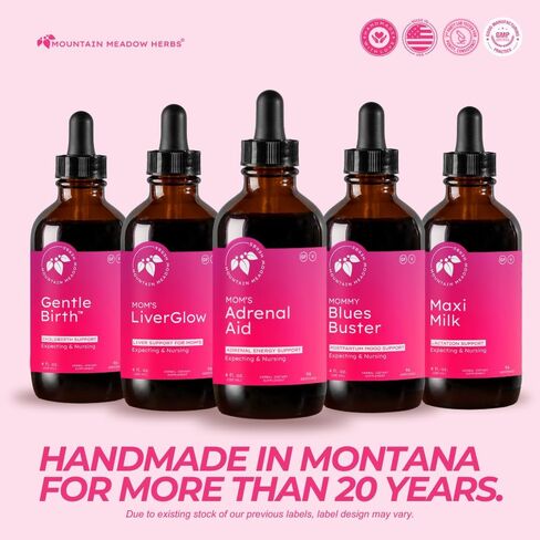 Mountain Meadow Herbs Mom's Adrenal Aid - 4oz - دعم الغدة الكظرية - إدارة صحة الغدة الكظرية يوميًا للتعب بسبب الإجهاد in Saudi Arabia