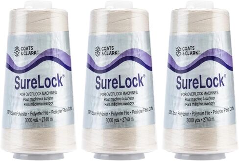 Coats & Clark - SureLock Serging Thread - 3 Pack (White) in Saudi Arabia