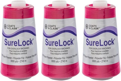 Coats & Clark - SureLock Serging Thread - 3 Pack (White) in Saudi Arabia