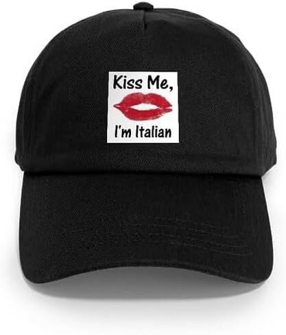 CafePress Kiss Me, I'm Italian Cap Adjustable Baseball Cap in Saudi Arabia