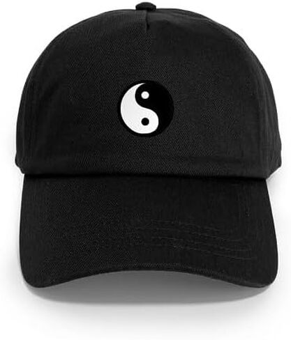 CafePress Black and White Yin Yang Bala Cap Adjustable Baseball Cap in Saudi Arabia