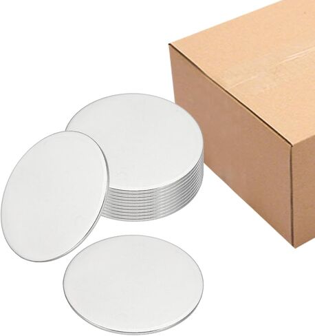 PATIKIL 10Pcs Metal Stamping Blanks, 36mm Round Stamping Name Tags 304 Stainless Steel Blanks Metal Plate Disc for Laser Engraving Stamping Dog Tags Keychain Making, 36x1.1mm in Saudi Arabia