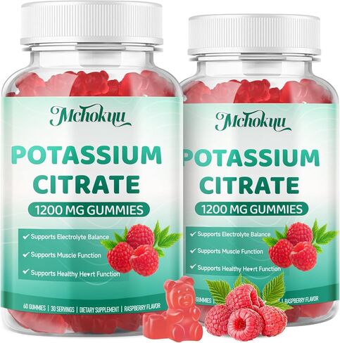 سيترات البوتاسيوم غولت 1200 ملغ ، وملحق البوتاسيوم عالي الفاعلية للبالغين والأطفال ، والنساء والرجال يدعمون تشنجات الساق وتوازن صحة العضلات والكهارل ، ونكهة التوت ، 120. in Kuwait