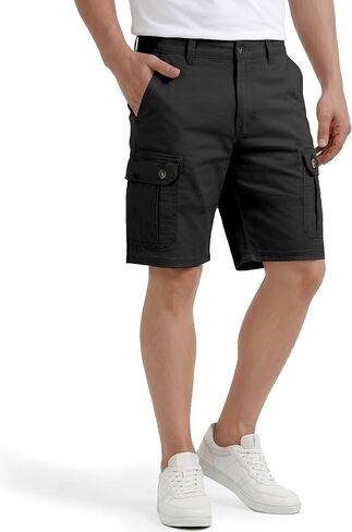 NY Threads Mens Cargo Shorts Relaxed Fit Cotton Casual Work Outdoor Hiking Shorts with Multiple Pockets in Saudi Arabia