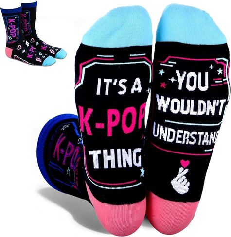 جوارب Kpop، Kpop Merch للفتيات، عشاق K Pop، العشاق، جوارب K Pop الغناء للمطربين 7-9 سنوات من الفتيات، هدايا موسيقية للنساء، هدية عيد الحب للفتيات المراهقات، زينة عيد ميلاد عيد الميلاد الكورية K-pop in Kuwait