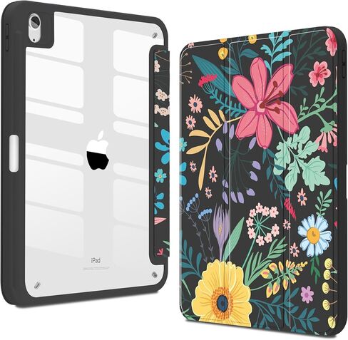 Teryeefi for iPad Air 11-Inch Case M3 (2025) / M2 (2024), iPad Air 4th/5th Generation, iPad Pro 11 in 4th/3rd/2nd/1st Generation - Clear Back Cover with Pencil Holder Auto Wake/Sleep (Cute Bows) in Saudi Arabia