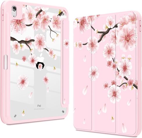 Teryeefi for iPad Air 11-Inch Case M3 (2025) / M2 (2024), iPad Air 4th/5th Generation, iPad Pro 11 in 4th/3rd/2nd/1st Generation - Clear Back Cover with Pencil Holder Auto Wake/Sleep (Cute Bows) in Saudi Arabia