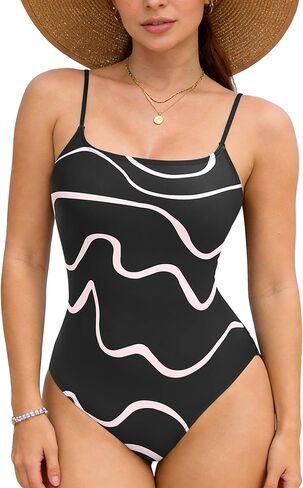 RIHOAS One Piece Swimsuit for Women High Elasticity Adjustable Straps | Ultimate Comfort & Confidence for Beach Vacation in Saudi Arabia