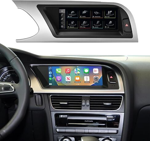 NINETOM 2026 Upgraded 12.3" Ultra-Narrow Touchscreen Wireless CarPlay Android Auto Receiver Compatible with Audi A4 A5 S4 S5(2009–2015), for MMI 2G System in Saudi Arabia
