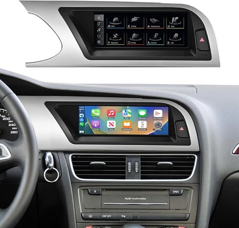 NINETOM 2026 Upgraded 12.3" Ultra-Narrow Touchscreen Wireless CarPlay Android Auto Receiver Compatible with Audi A4 A5 S4 S5(2009–2015), for MMI 2G System in Saudi Arabia