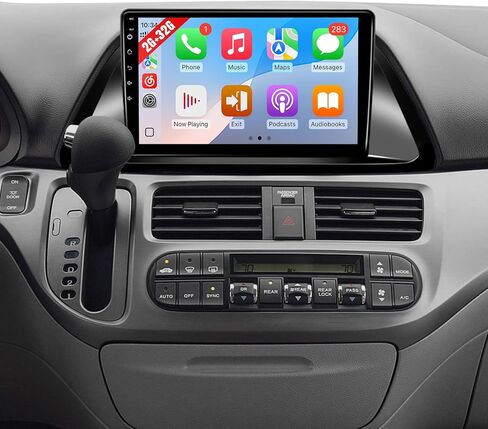 راديو سيارة Android لسيارة Honda Odyssey 2005-2010 مع Carplay Wireless Android Auto، 2+32GB 10.1 بوصة IPS تعمل باللمس ستيريو لهوندا Odyssey - دعم GPS، WiFi، BT، FM، MIC، كاميرا احتياطية in Kuwait