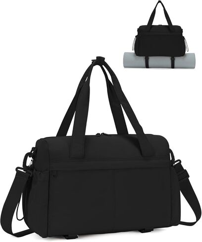 Small Gym Bag, Mini Gym Bag for Women with Yoga Mat Holder and Wet Compartment, Cute Small Yoga Mat Bag with Water Bottle Pocket for Workout Dance, Pink in Kuwait