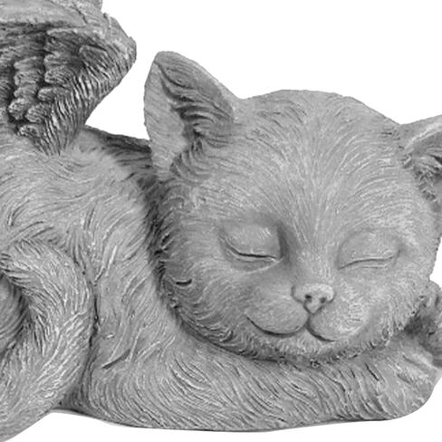 Pet Memorial Statue, Angel Pet Memorial Grave Marker Tribute Statue Sleeping Pet Angel Garden Sculpture for Pet Memorial Gravestone Ornament (Angel Dog) in Saudi Arabia