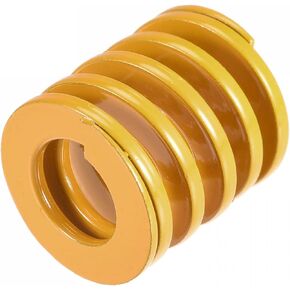 uxcell 3D Printer Die Spring, 22mm OD 25mm Long Spiral Stamping Light Load Compression Mould Die Springs for 3D Printer Electric Part, Yellow