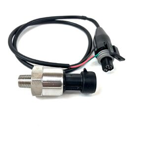 100 PSI Universal 5v Pressure Transducer Sender Sensor with Wiring Connector - 1/8 inch 27 NPT Thread Stainless Steel Pressure Sensor for Oil, Fuel, Air, Water