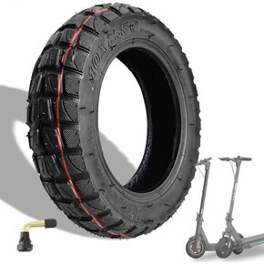 10x2.5 Off-road Vacuum Tire, for 6" Rim Smart Self Balancing Hover Board Electric Scooter, for Kugoo M4/M4 Pro Gotrax G4 Electric Scooter, fit 36v 48v 400w 500w 800w Hub Motor Hover Board