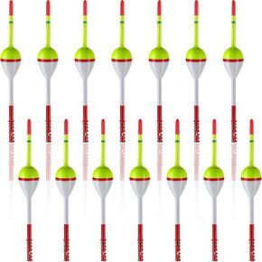 Fishing Floats Bobbers Balsa Wood Floats Oval Stick Spring Floats Slip Bobbers for Fishing Balsa Floats Crappie Tackle Accessories