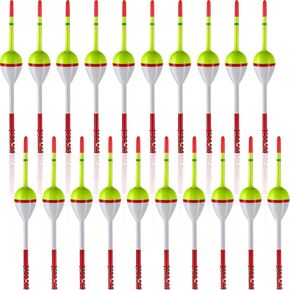 Fishing Floats Bobbers Balsa Wood Floats Oval Stick Spring Floats Slip Bobbers for Fishing Balsa Floats Crappie Tackle Accessories