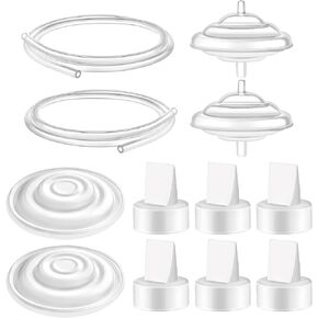 Maymom Pump Parts Compatible with Spectra S1 S2 9 Plus Breastpump Replace Backflow Protector Membrane Duckbill Valve Tube Not Original Spectra Replacement Pump Parts