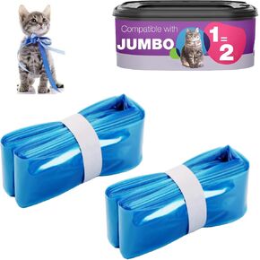 عبوات إعادة تعبئة فضلات القطط الكبيرة من جامبو، عبوة من قطعتين متوافقة مع خرطوشة إعادة تعبئة فضلات القطط الخاصة بك in Kuwait