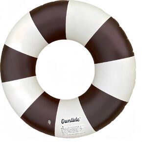 Large Swim Ring with Handles for Kids Adults, 35 Inch Classic Striped Pool Inner Tubes, Inflatable Pool Floats, Float Naked, Pool Floaties Adult Size for Summer Pool Party Beach