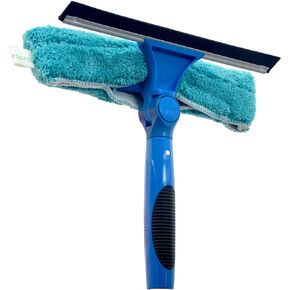 EVERSPROUT 5-to-12 Foot Swivel Squeegee & Microfiber Glass Window Scrubber, Window Squeegee & Window Cleaning Kit, Light-Weight Window Washing Kit with Extension Pole, Squeegee for Window Cleaning