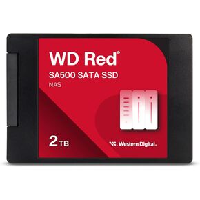 Western Digital 4TB WD Red SA500 NAS 3D NAND Internal SSD Solid State Drive - SATA III 6 Gb/s, 2.5"/7mm, Up to 560 MB/s - WDS400T2R0A