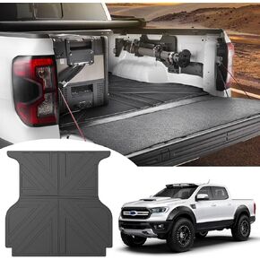 Bed Mat for 2019-2023 Ford Ranger, 5ft TPE Truck Bed Liner Trunk Mats, Anti-Slip Trunk Bed Mats for 2019 2020 2021 2022 2023 Ranger