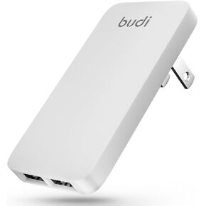 BUDI 65W PD3.0 USB C GaN محول قابس قابل للطي USB فائق النحافة محمول على الحائط شاحن سريع للسفر، متوافق مع MacBook وiPad iPhone Samsung Galaxy USB C Laptop Switch، إلخ.