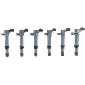 Ignition Coil Pack Set of 6 - Replaces 56028138AF, C1231 - Compatible with Dodge, Jeep Vehicles - 2002-2008 Ram 3.7 & 4.7L - 2000-2008 Dakota, Durango - 2002-2008 Grand Cherokee, Liberty