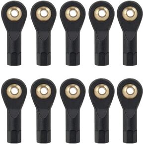 QUE-T 10pcs Ball Head Holder Tie Rod End M2 Ball Joint Linkage for RC Hobby Model Car Truck Boat (19mm)