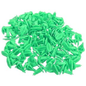 100Pcs Universal Auto Fasteners Weatherstrip Retainer Clips Replacement for All Cars Green