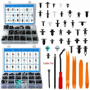 مشابك تثبيت السيارة 32 مثبتات بأحجام الأكثر شعبية 729 قطعة مشابك بلاستيكية للسيارات مع 10 روابط كابلات 1 مزيل مشبك بلاستيكي للسيارة لفورد جنرال موتورز تويوتا هوندا كرايسلر بي إم دبليو بنز نيسان سوبارو أودي مازدا in Kuwait
