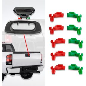 5Pair Tailgate Handle Rod Clip, Left and Right Handle Rod Door Lock Clip Replacement for Chevy Silverado GMC Sierra 88981030 88981031