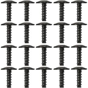 AUCELI 20pcs Screws Bolts, Engine Under Cover Fender Liner Splash Guard Truss Head Bolt, Bumper Body Push Retainer Self Tapping Screw, Replace Car Accessories Compatible with N90775001 (20)