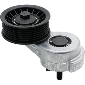 Belt Tensioner Assembly with Pulley Compatible for 1994-2003 Dodge Ram 1500 2500, 1998-2003 Durango, 1992-2003 Dakota, 1993-1998 Jeep Grand Cherokee, Replaces# 53010158AB, 53006497, 38116