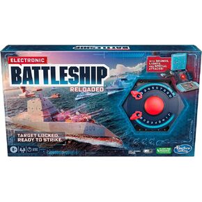 Hasbro Gaming Electronic Battleship Reloaded Board Game | Naval Combat Strategy Game with Sounds, Lights, Special Attacks | Ages 8 and Up | 1-2 Players | Kids Games