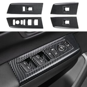 CKE 4pcs for Honda CRV 2023 2024 Car Door Armrest Window Lift Down Switches Panel Cover Trims Armrest Cover for Honda CRV Accessories -Carbon Fiber Style