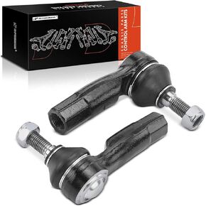 A-Premium 2 x Front Outer Tie Rod Ends, Compatible with Volkswagen Jetta, Passat, Golf (R & Alltrack & SportWagen), Tiguan (Limited), Beetle, CC, Eos, GTI, e-Golf, R32, Audi A3 (Quattro), Q3 (Quattro)