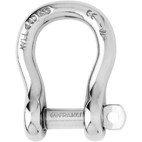 Wichard Stainless Steel Captive Pin Bow Shackle with Self-Locking Pin