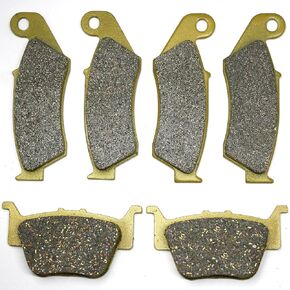Master Chen Front Rear Brake Pads Brakes for Honda TRX 450 R TRX450 2004 2005 2006 2007 2008 2009 - TRX450ER Sportrax 2012 2013 2014 FA185F FA373R MC0086