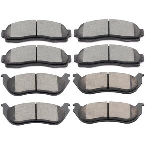 front rear Ceramic Brake Pads Kits Compatible with 2002-2005 Ford Explorer,2002-2005 Mercury Mountaineer