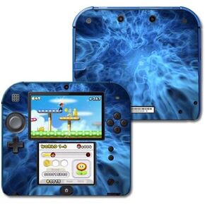MightySkins Skin Compatible with Nintendo 2DS wrap Sticker Skins Blue Mystic Flames