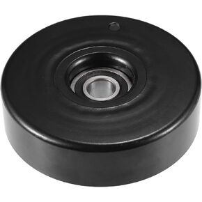 uxcell Drive Belt Tensioner Assembly Accessory Idler Pulley Tightener Pulley No.1112000070 for Mercedes-Benz SLK 230 1998-2004 Black Metal