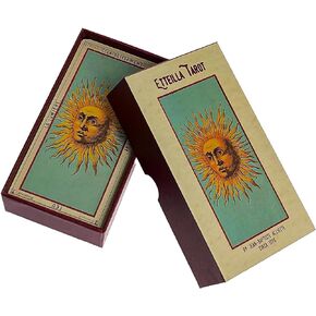 Grand Etteilla Tarot Deck Trois & Guide | Made in USA | Oversized, Tarot Egyptien | published in The 1800s, B.P. Grimaud, Facsimile