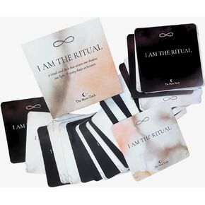 I AM THE RITUAL: Eco-Printed Premium Oracle Set - 33 Card Deck for Self-Healing Affirmations, Inspirational Morning and Evening Rituals, Personal Growth and Reflection, and Intentional Practices