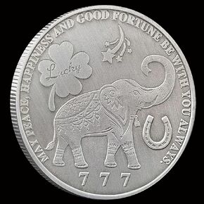 عملة كوي فيش فورتشن إليمنتس العتيقة الفضية المحظوظة - احتضن الحظ السعيد والبركات in Kuwait