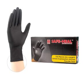Nitrile Powder-Free Exam Gloves, X-Large, 100-Pack, Black