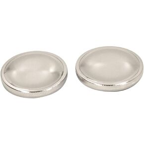 LEFT & RIGHT side CHROME Gas Caps for 1973-1982 Harley Softail, Touring, Big Twins FL FXS Models - Vented and Non-Vented "CAM" Bayonet style Gas Caps - Replaces HD 61102-73 - Chopper Bobber