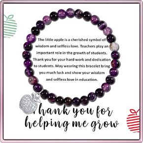 PARTNER Teacher Bracelet Teacher Gifts for Women Teacher Appreciation Gifts Teacher Graduation Gifts for Teachers on Teachers Day Retirement Gifts for Teacher…